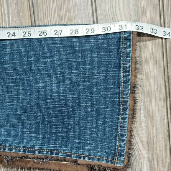 *Buffalo David Bitton Jeans Fur Trim Women's Jeans Size 28 - Picture 6 of 11